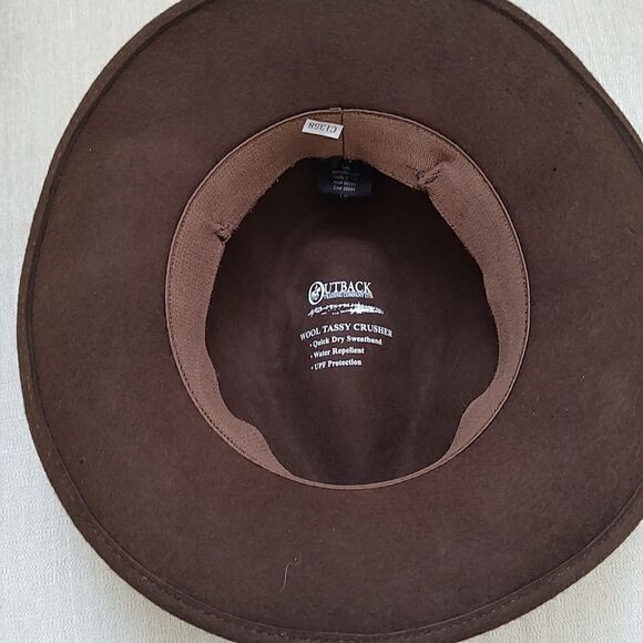 Outback Trading Company Pathfinder Tassy Crusher Wool Hat - Picture 3 of 15